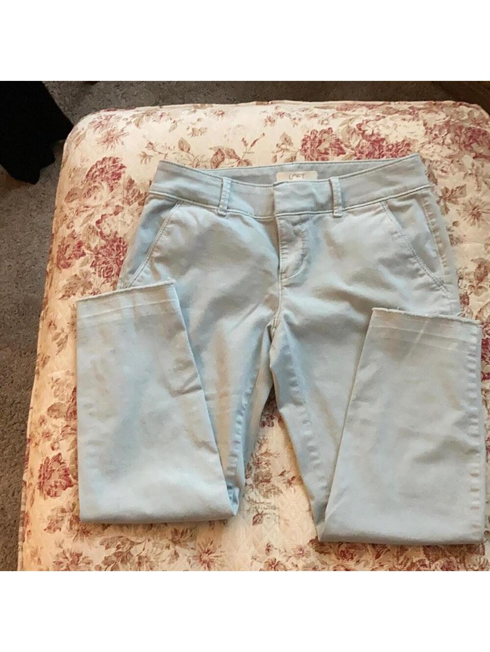 LOFT light blue cropped pants